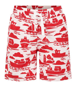 Boat Print Swim Shorts