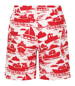 Boat Print Swim Shorts