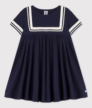 Load image into Gallery viewer, Petit Bateau Classic Organic Cotton Sailor Dress
