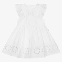 Load image into Gallery viewer, White Baby Dress with Broderie Anglaise and Frills
